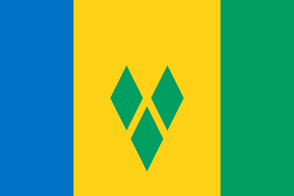 St. Vincent & The Grenadines Country Flag