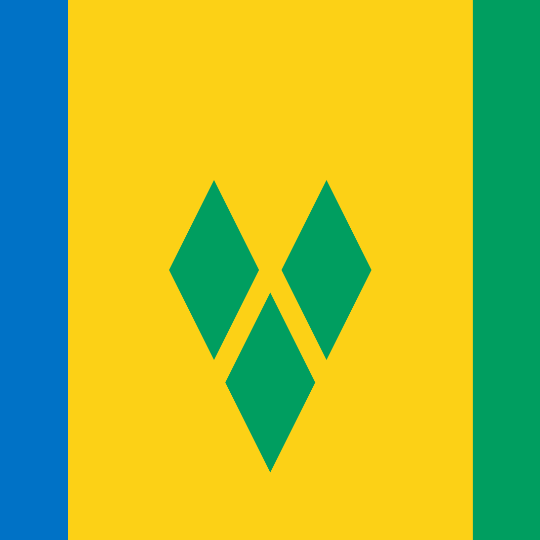 St. Vincent & The Grenadines Country Flag